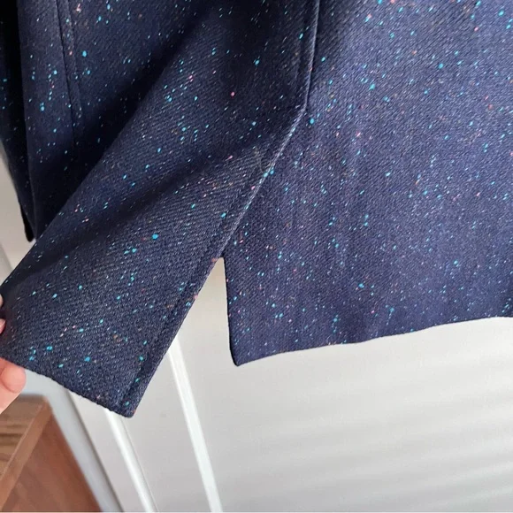 Banana Republic Speckled Blue Tweed Blazer - Picture 6 of 9